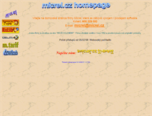 Tablet Screenshot of micrel.cz